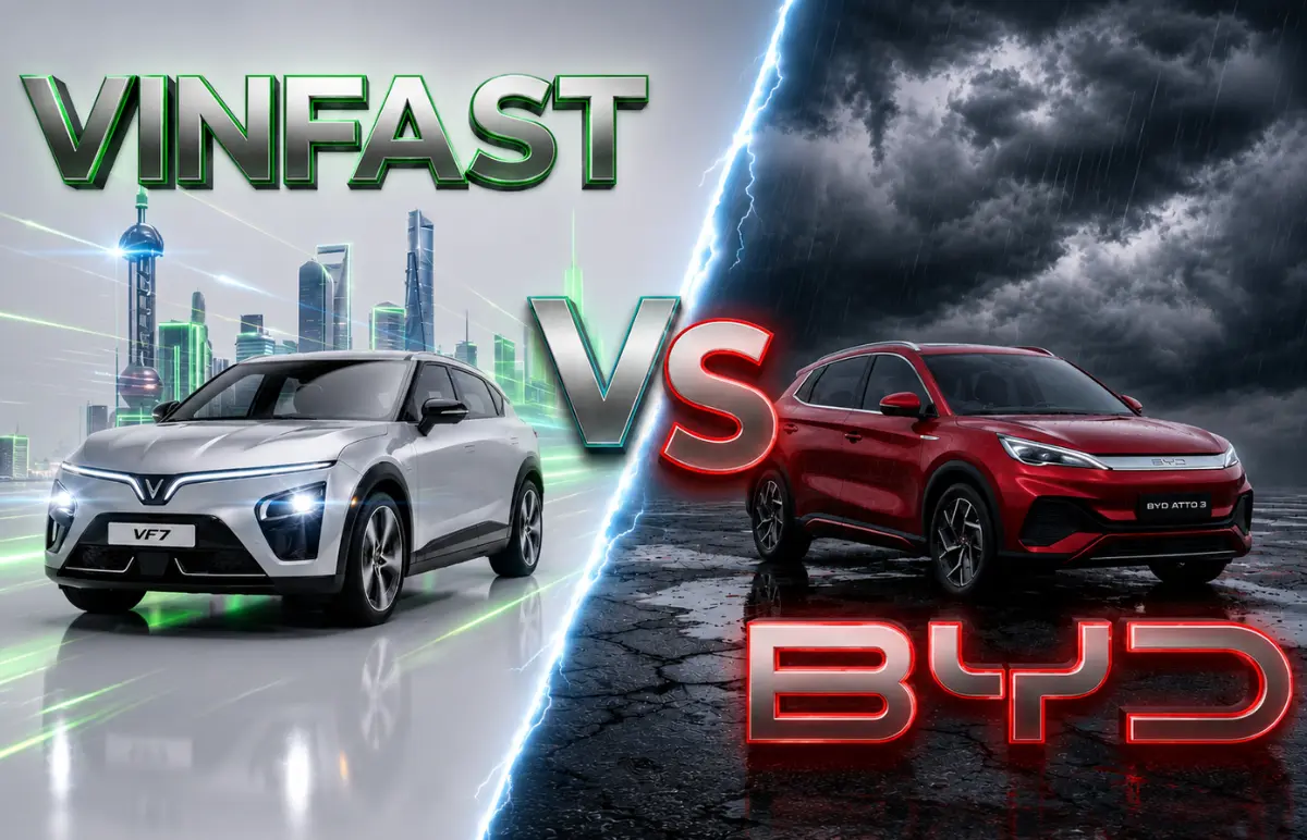 BYD Atto 3 Vs VinFast VF7: Which is a Better Pick? Featured Image